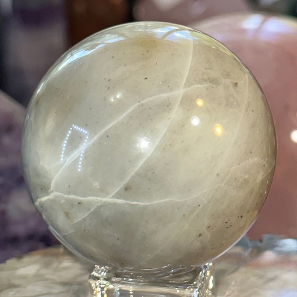 🎄SALE🎄Green Moonstone Crystal Sphere! - Picture 3 of 5